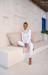 Set With Stone Embroidered Blouse