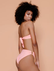 Bikini with Hot Pants and Strapless Top