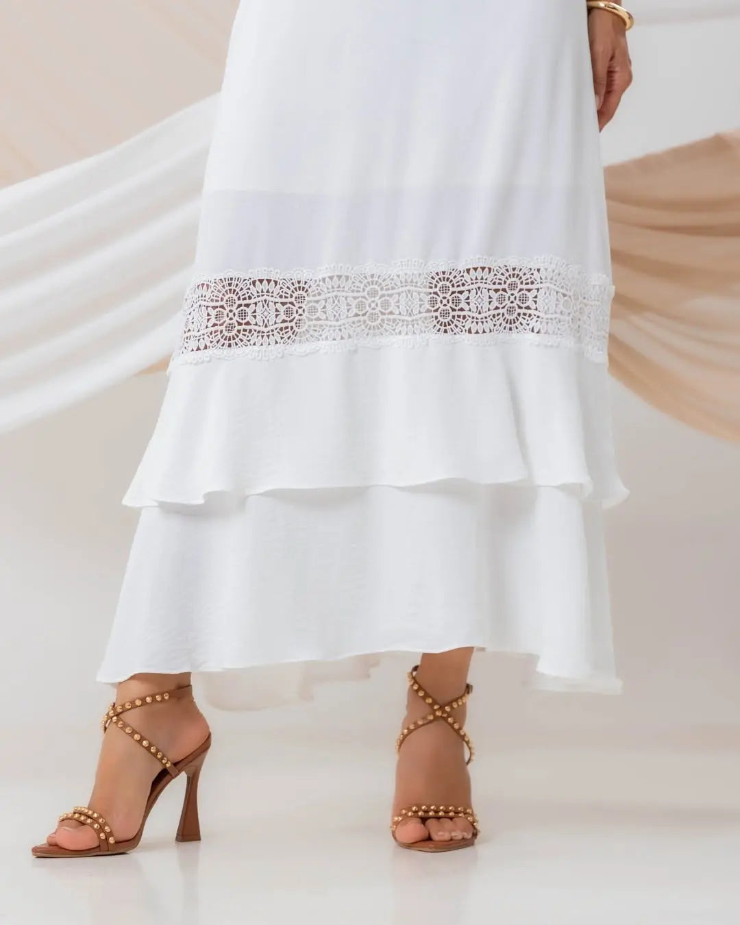 White Dress Accyoli Concept Fashion