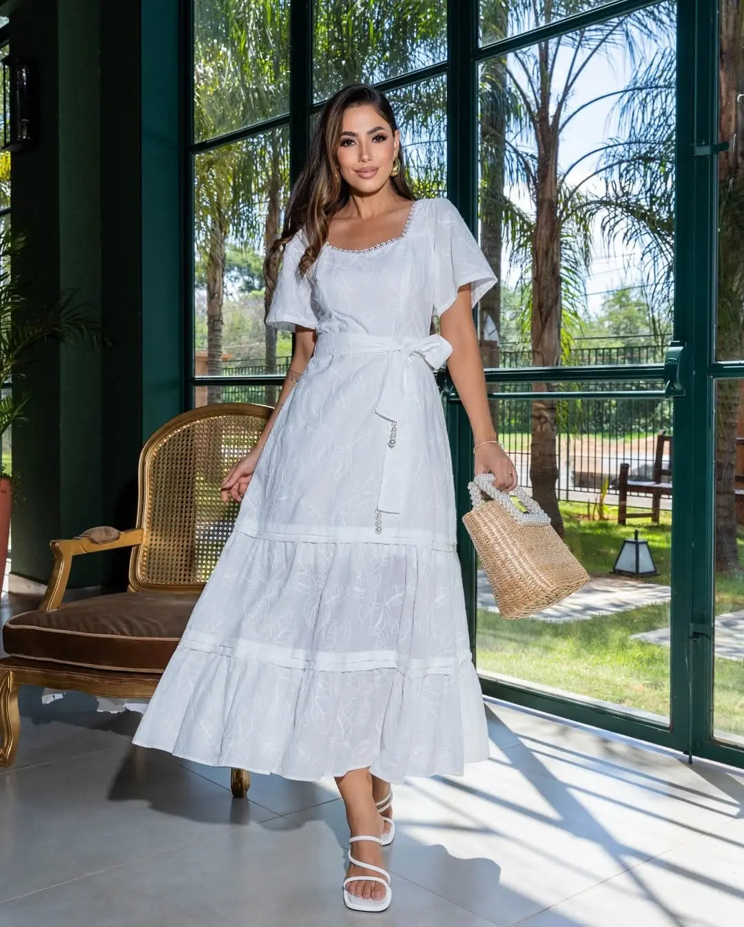 White dress Accyoli Concept Fashion