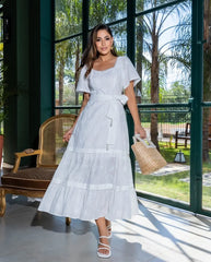 White dress Accyoli Concept Fashion