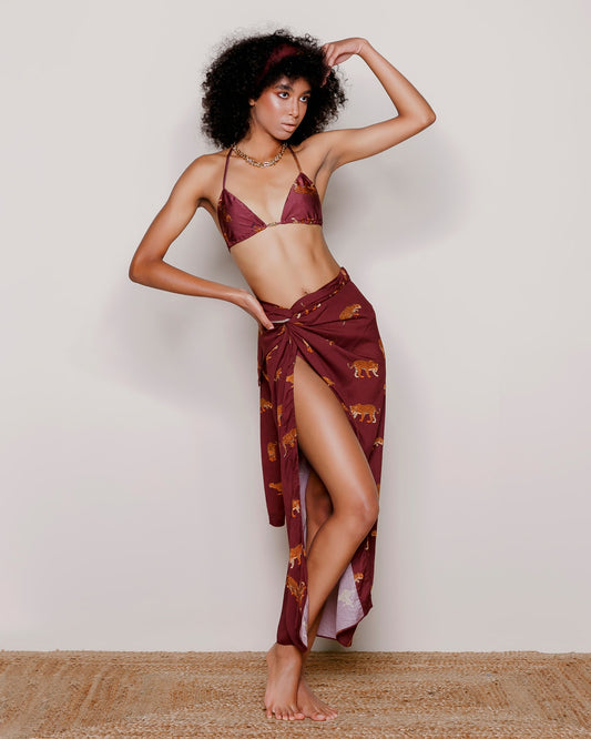 Leopard Print Bikini – Wide-Side Bottoms
