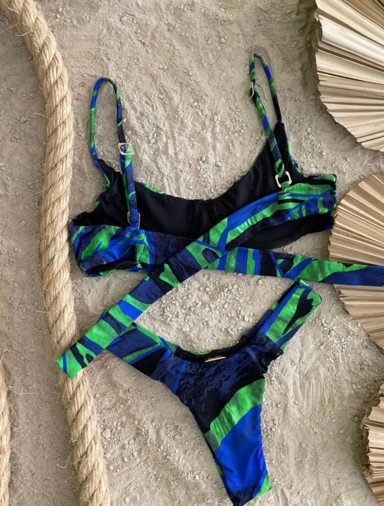 Stamped Polyamide Bikini Accyoli Concept Fashion