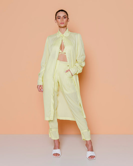 Linen Shirtdress with Front Buttons