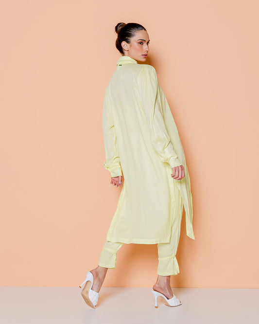 Linen Shirtdress with Front Buttons