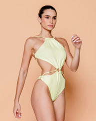 Swimsuit with Front Detail and Side Cut-Outs