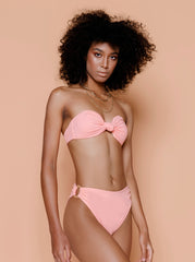 Bikini with Hot Pants and Strapless Top