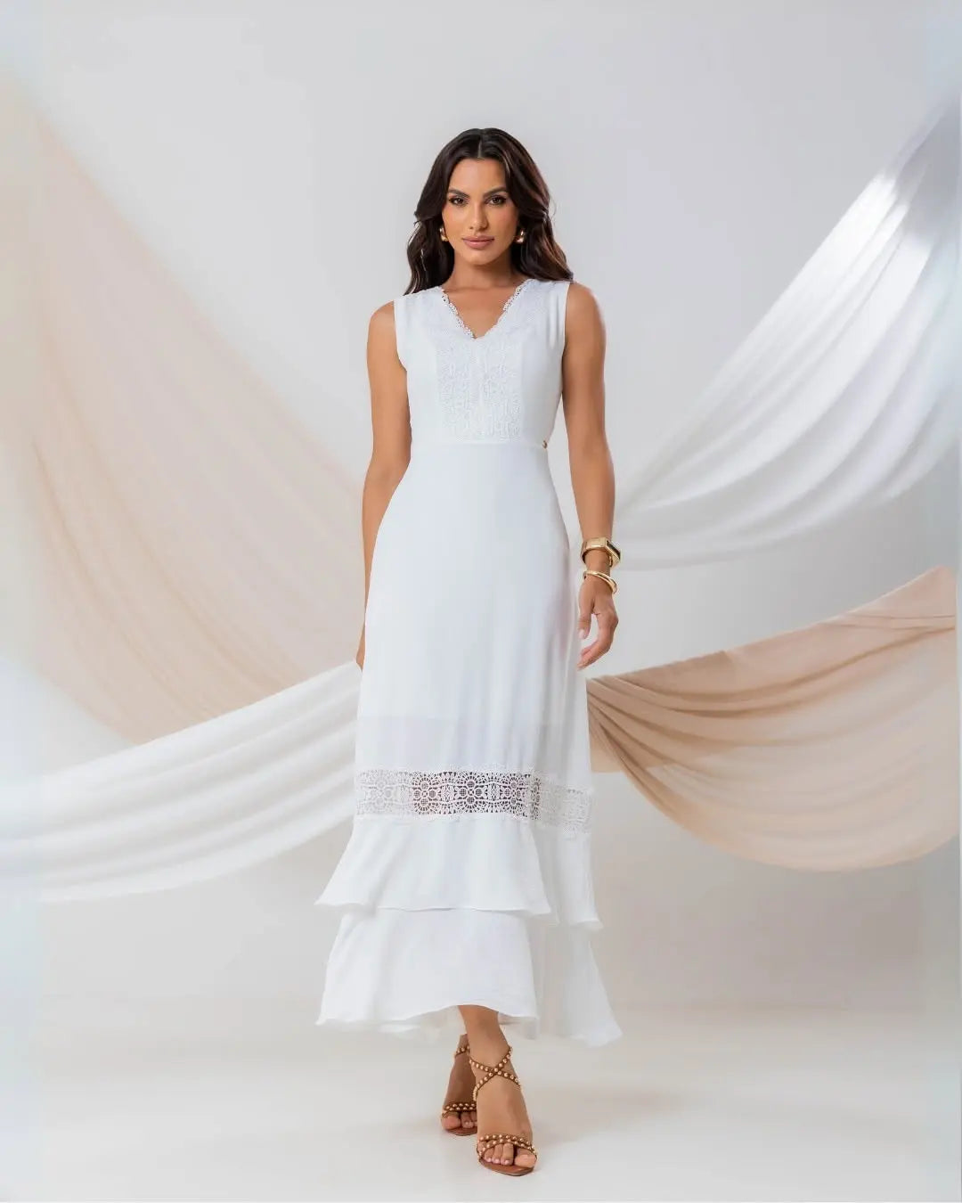 White Dress Accyoli Concept Fashion