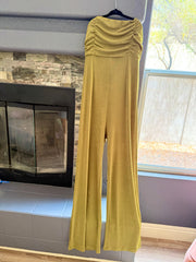 Strapless Crystal Jersey Jumpsuit