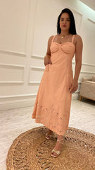 Max Eco-Leather Dress with Fully Embroidered Hem Accyoli Concept Fashion