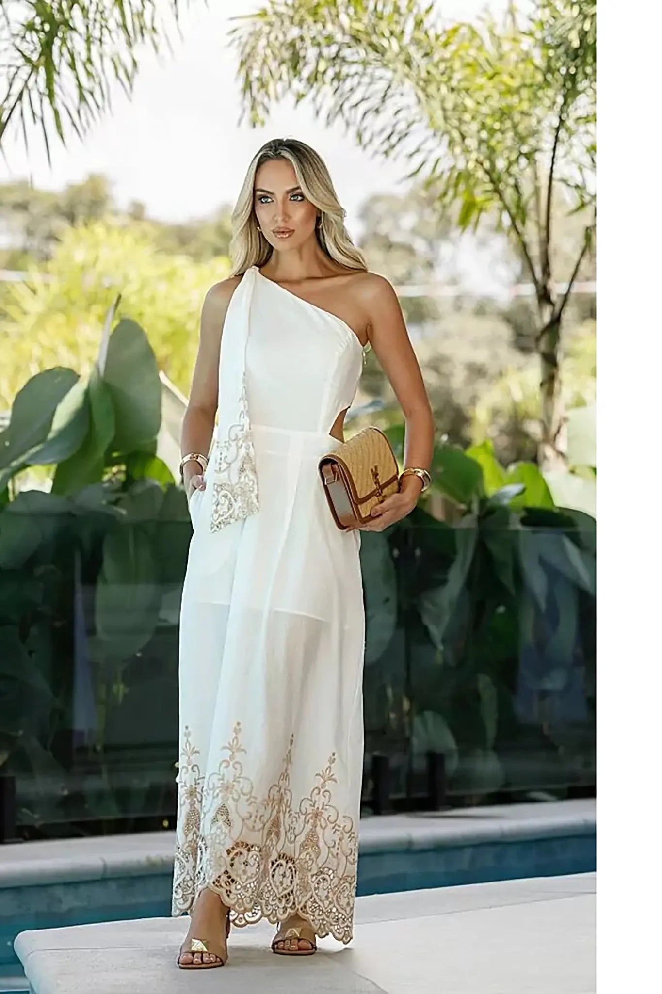 White Long Dress Accyoli Concept Fashion