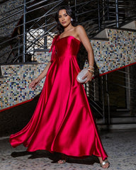 Pink Dress Silk Accyoli Concept Fashion