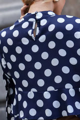 Silk Crepe Poach Sleeve Blouse