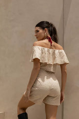 Laise Set with Shorts and Gypsy Blouse