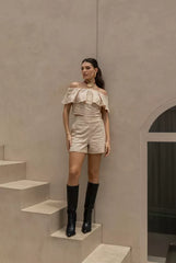 Laise Set with Shorts and Gypsy Blouse