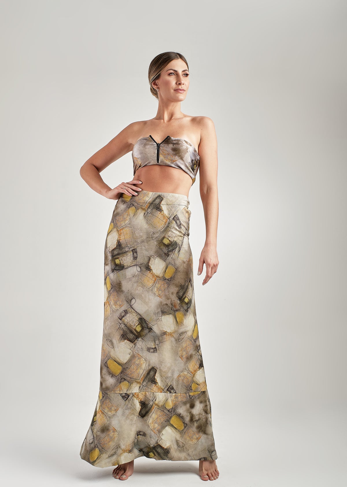 Stamped Beach Skirt