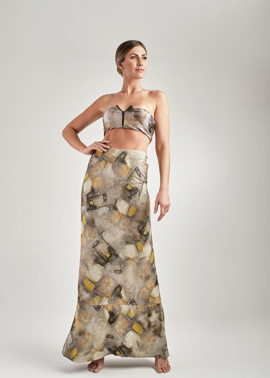 Stamped Beach Skirt