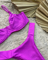 Polyamide Bikini with Structured Underwire and Ultra - Soft Textured Fabric - Accyoli Concept Fashion